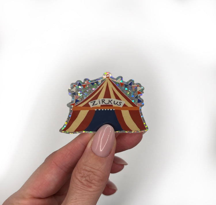 Karin Lena Schmid - Autocollant « Chapiteau de cirque »