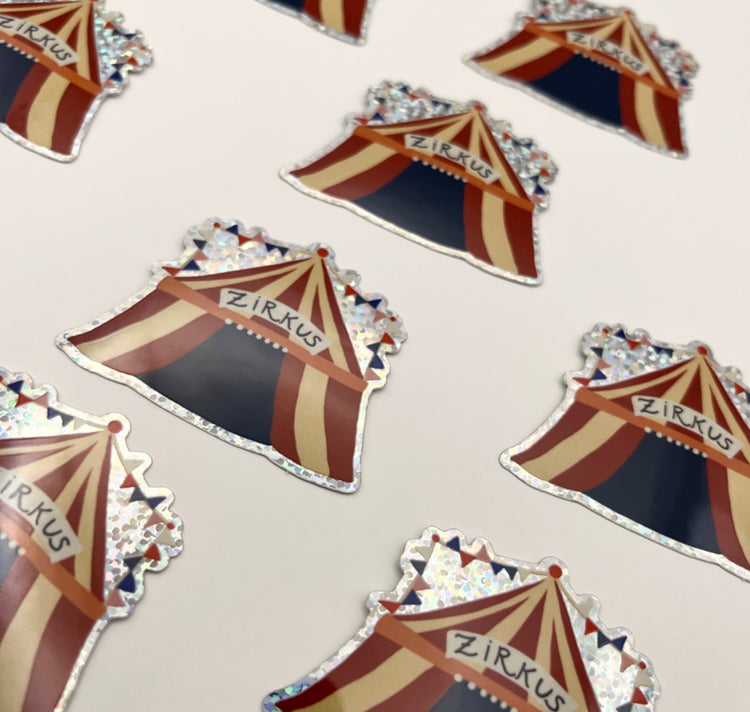 Karin Lena Schmid - Autocollant « Chapiteau de cirque »