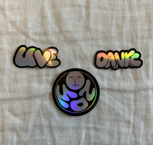 Karin Lena Schmid - Stickerset "Love, Mond, Danke"