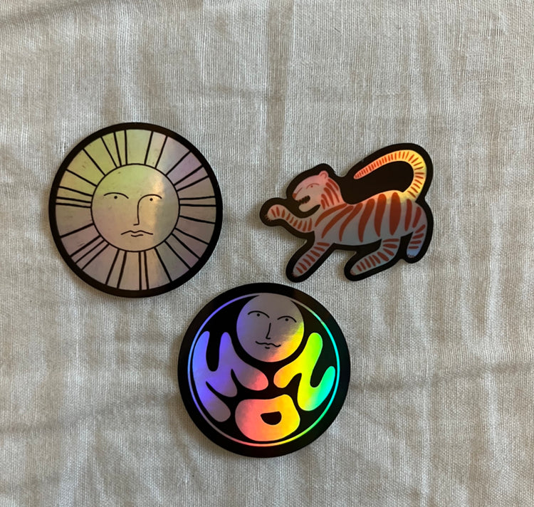 Karin Lena Schmid - Stickerset "Mond, Sonne, Tiger"