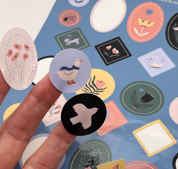 Karin Lena Schmid - Planche d'autocollants « Décoration »