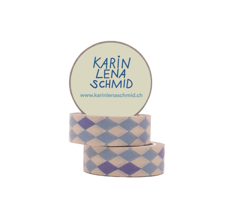 Karin Lena Schmid - Washitape "Diamant blau"