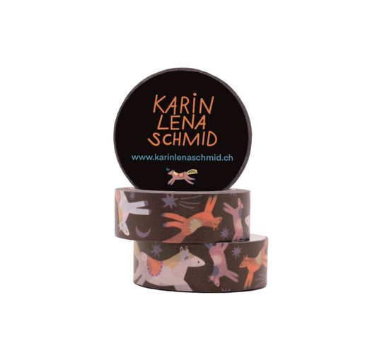 Karin Lena Schmid - Washitape "Pferde"