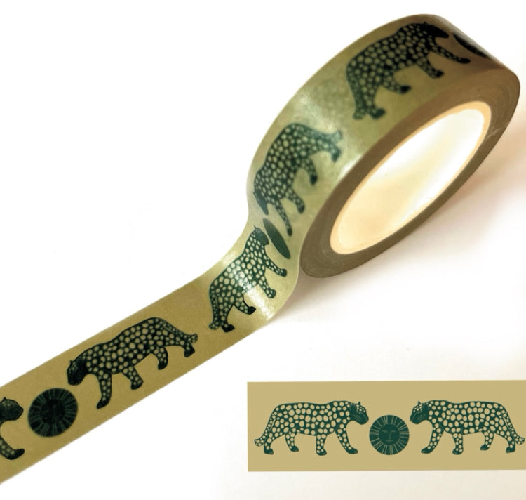 Karin Lena Schmid - Washitape "Leopard mit Sonne"