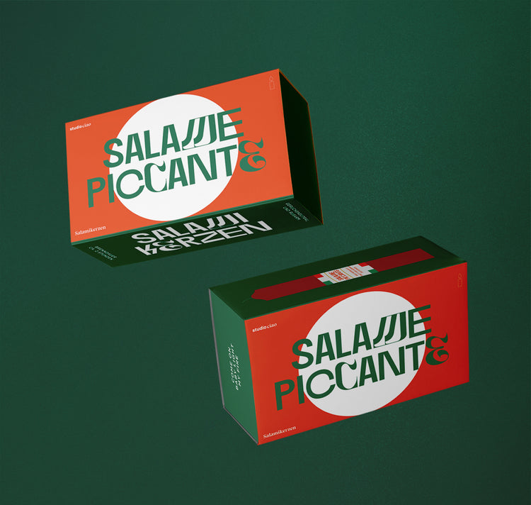 Studio Ciao - Räuchersalami Kerzen Box (10 Stück)