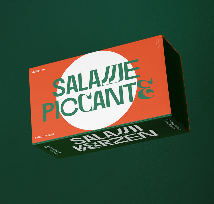 Studio Ciao - Räuchersalami Kerzen Box (10 Stück)