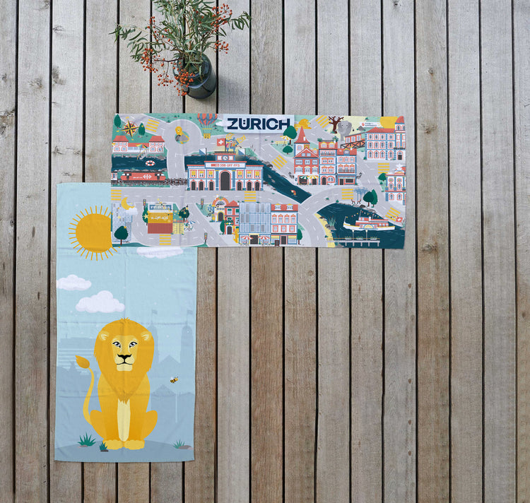 Tappeto da gioco per bambini - panno in microfibra "Zurigo"