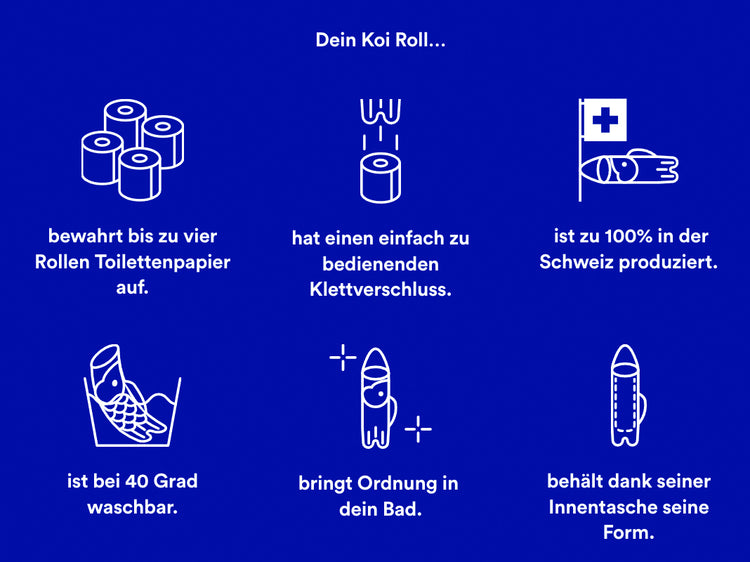 Koi-Roll - WC-Papierhalter (mehrfarbig)