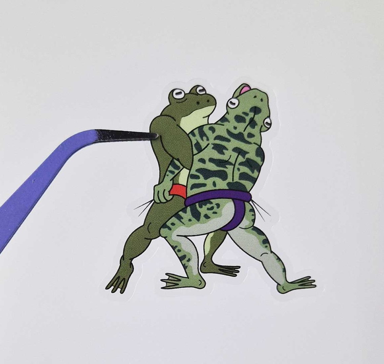 Kristell Silva Tancun - Foglio di adesivi "Sumo Frog"