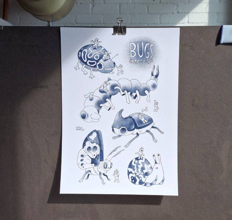 Kritzelbauer – Manifesto "Bugs Blue"