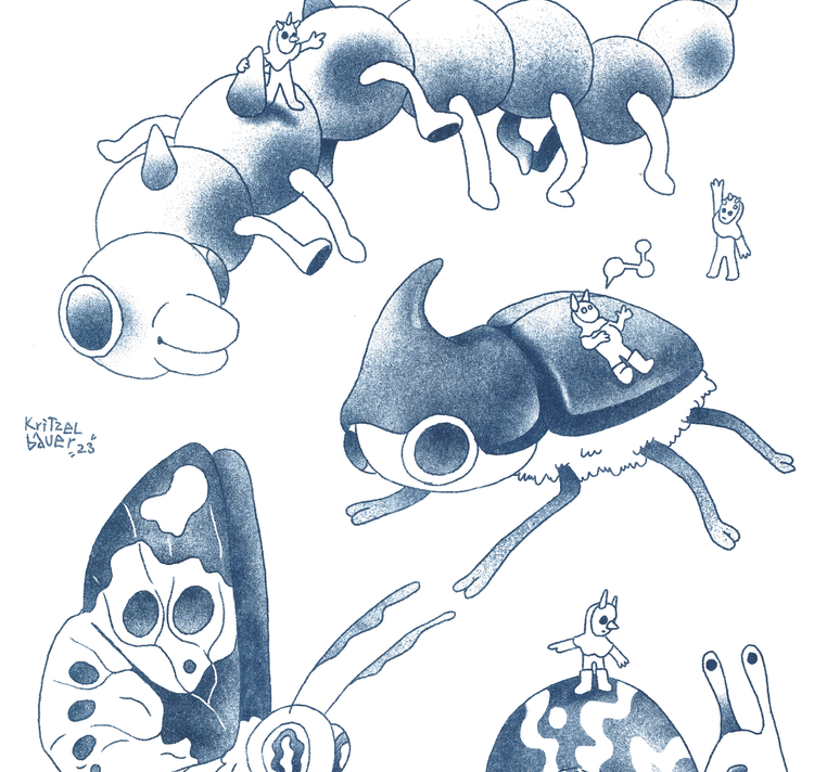 Kritzelbauer – Manifesto "Bugs Blue"