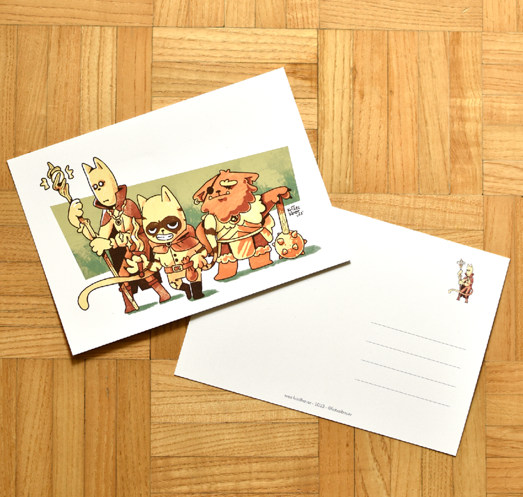 Kritzelbauer – Cartolina "RPG Büsis"