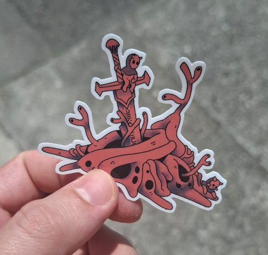 Kritzelbauer – Sticker "Excalibur"