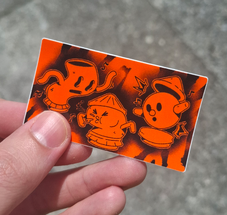 Doodle Builder – Adesivo “Jamming Orange”