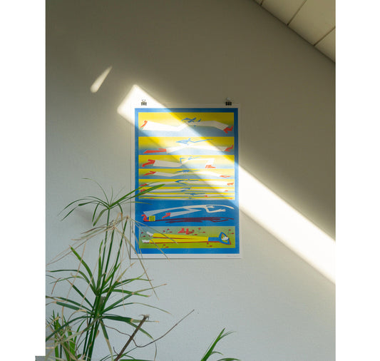 Adelina Lahr - Plakat "Pause!" (gelb)