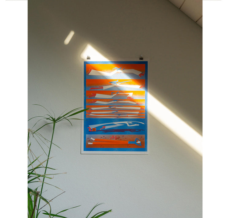 Adelina Lahr - Plakat "Pause!" (orange)