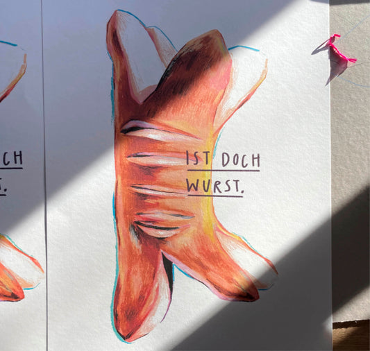 Lorena Paterlini - Plakat "unlimitierte Wurst"