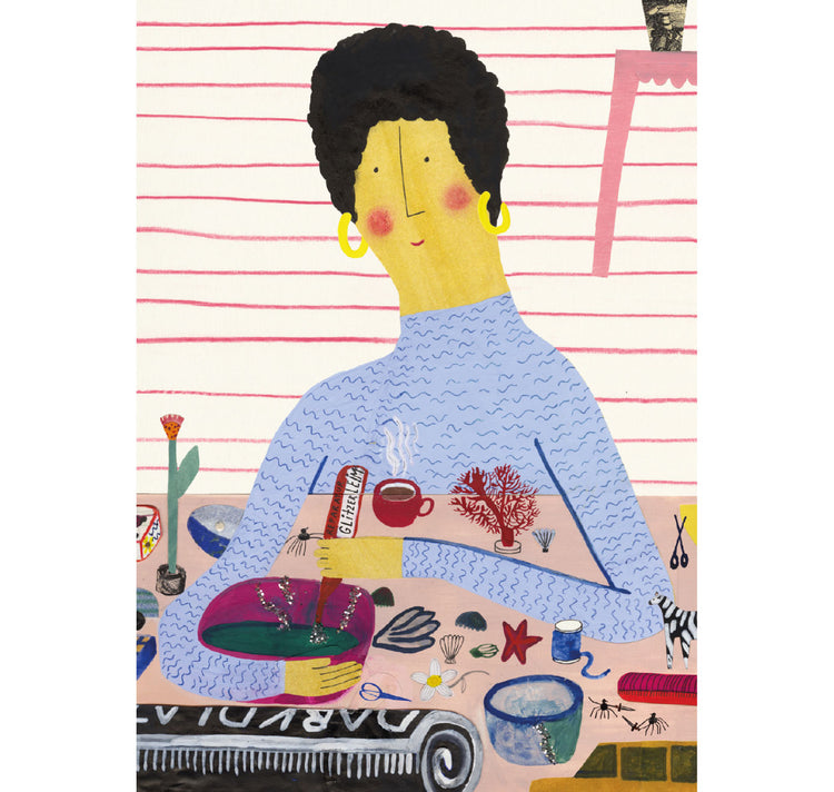 Martina Walther - Postkarte "Alberta Brocante"