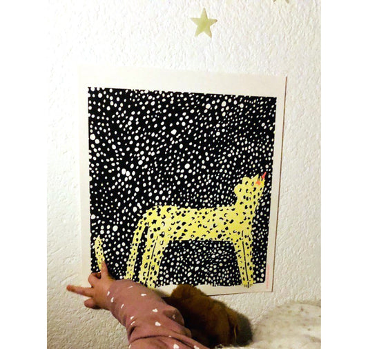 Martina Walther - Poster "Leopardo delle nevi"