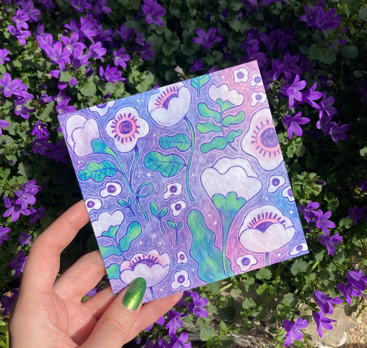 Mavie Steffanina - Biglietto "FIORI VIOLA"