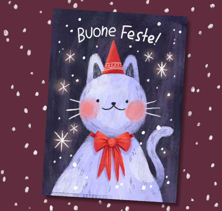 Mavie Steffanina - Biglietto "SET GATTI DI NATALE"