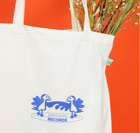 Max Berend x Willio.Studio - Totebag "Surfin’ Puffin Records"