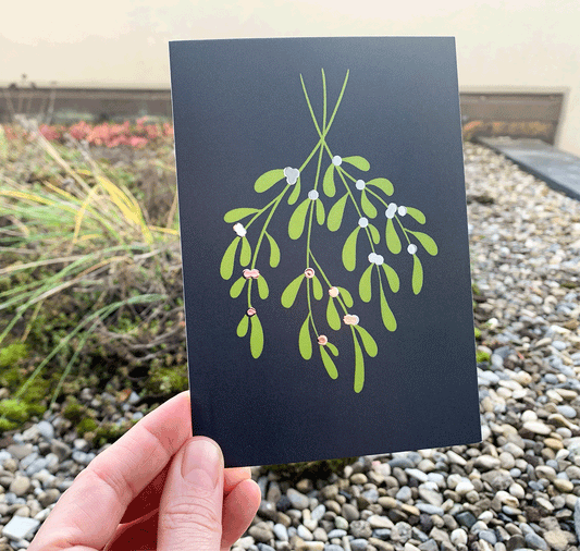 Milena Schnell - Postkarte "Mistelzweig"