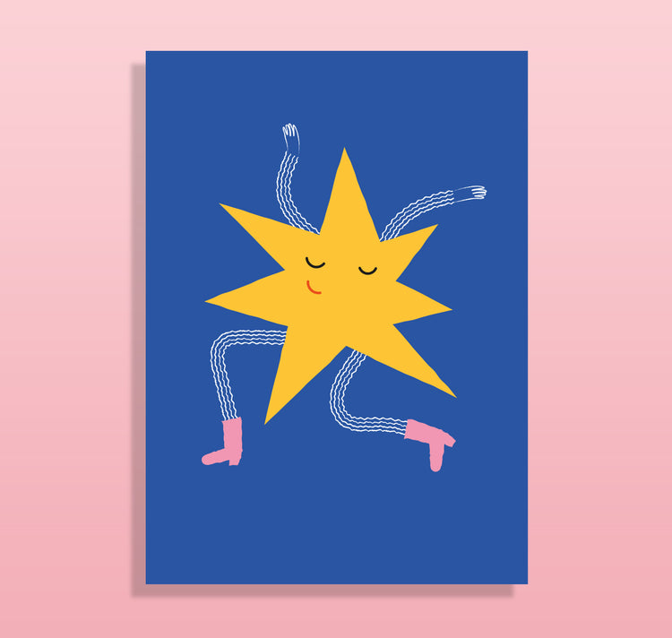 Milena Schnell - Postkarte "Stern"