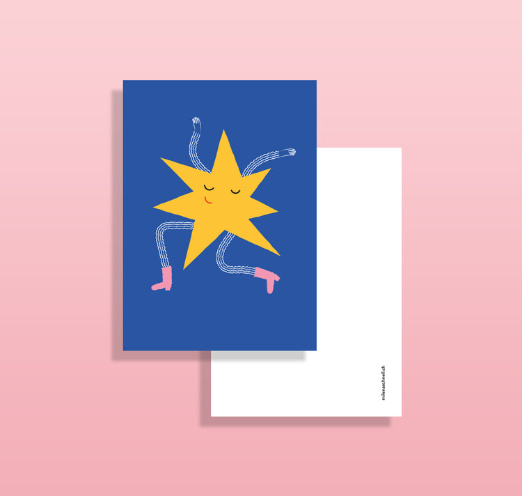 Milena Schnell - Postkarte "Stern"