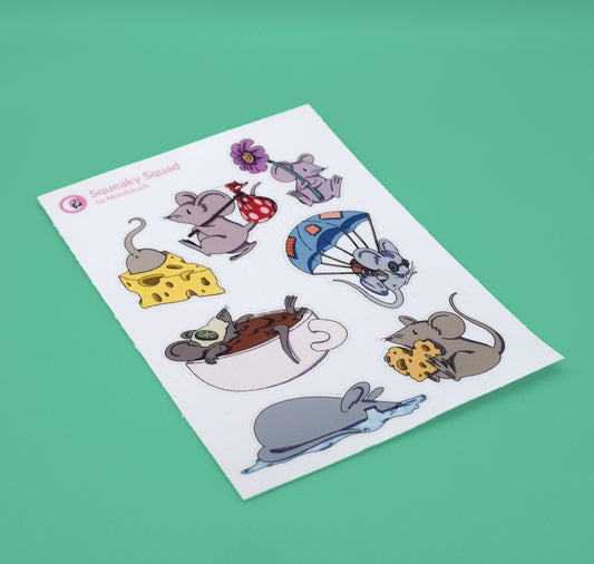 Mondchueh - Stickerbogen "squeaky squad"