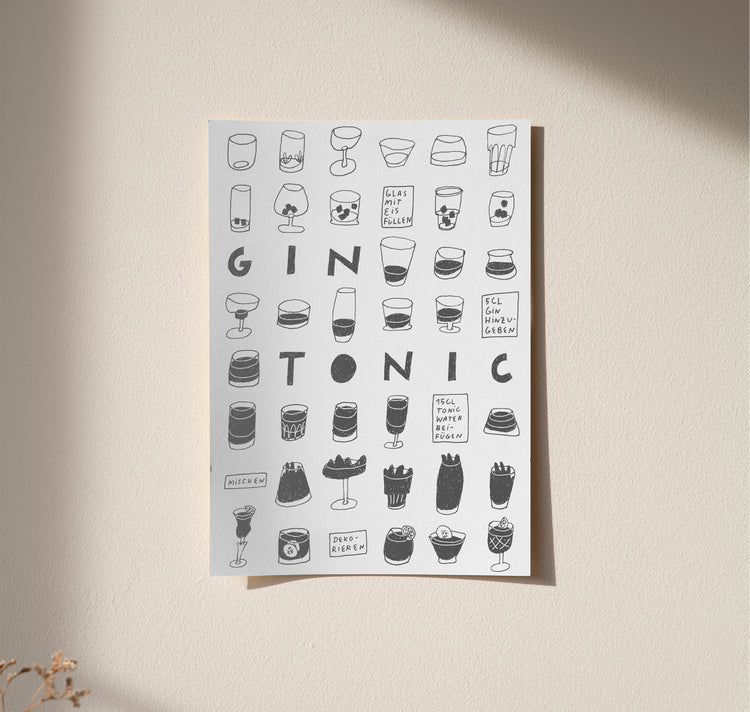 Mucks - Plakat "Gin Tonic"