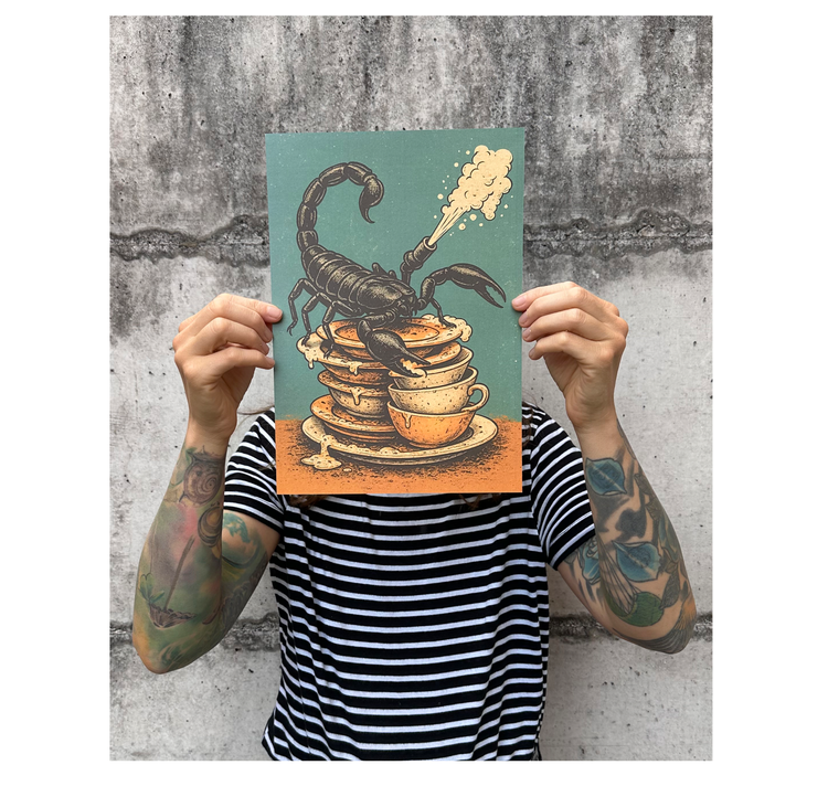 MYLLUA - Karte oder Plakat "Abwasch"