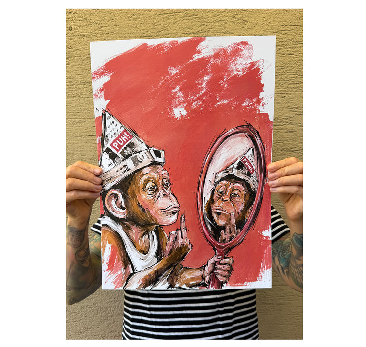 MYLLUA - Karte oder Plakat "Gesehen und gesehen werden"