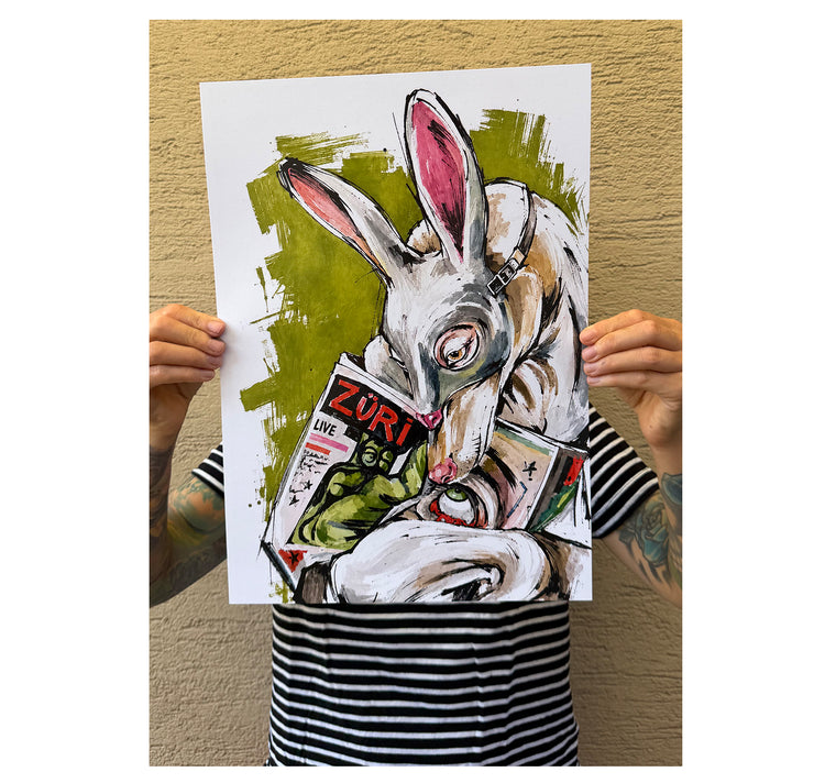 MYLLUA - Karte oder Plakat "Züri brännt wieder"