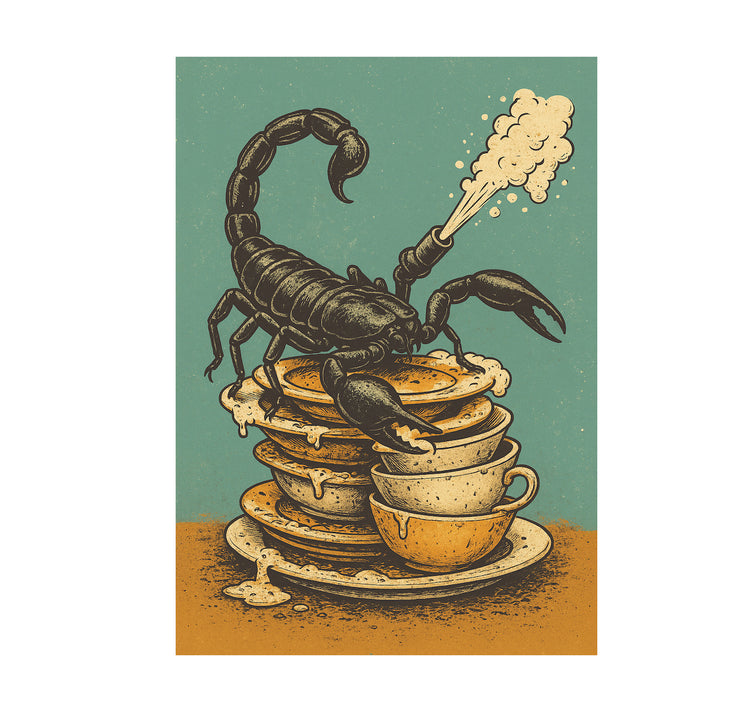 MYLLUA - Karte oder Plakat "Abwasch"