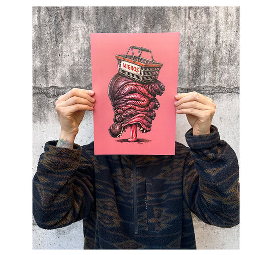 MYLLUA - Karte oder Plakat "Hippo"