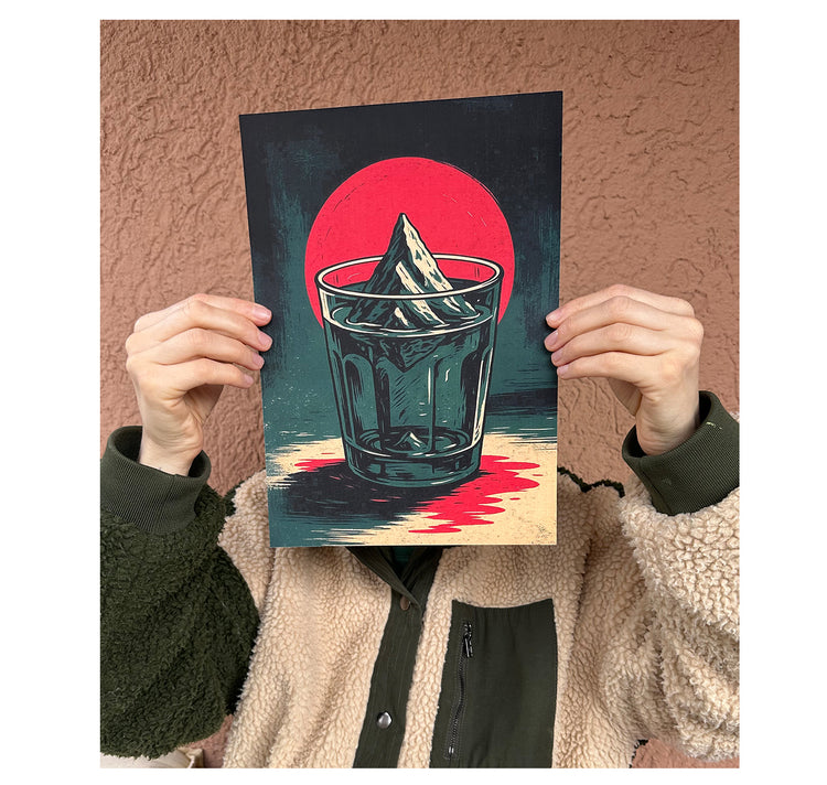 MYLLUA - Karte oder Plakat "Leise Kriese"