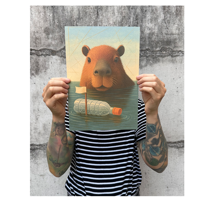 MYLLUA - Karte oder Plakat "Tschüss"