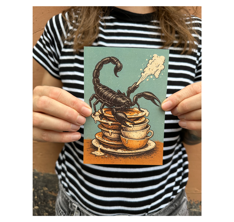 MYLLUA - Karte oder Plakat "Abwasch"