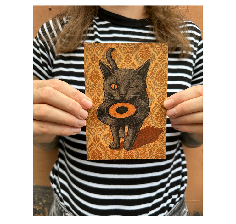 MYLLUA - Karte oder Plakat "Vintcat"