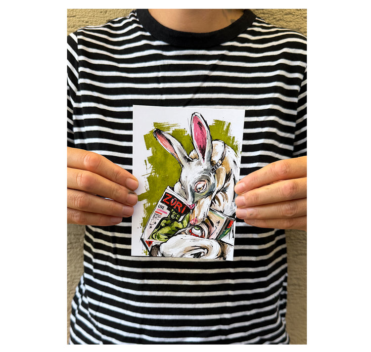 MYLLUA - Karte oder Plakat "Züri brännt wieder"