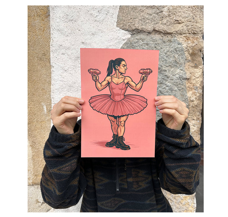 MYLLUA - Karte oder Plakat "Ballerina"