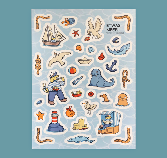 Noh Nett - Stickerbogen "Etwas Meer"
