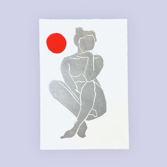 arion illustrated - Carta Linoleografia Originale "Dora Silber"