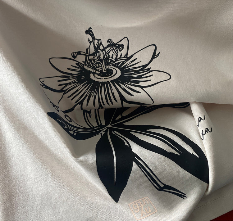 GINNY - Maglietta unica "Passiflora caeruela" per ragazze (M)