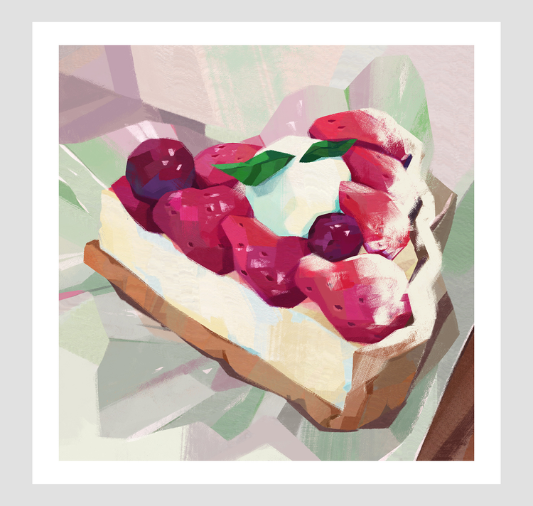 Pim Poli - Print "Strawberry Cake"