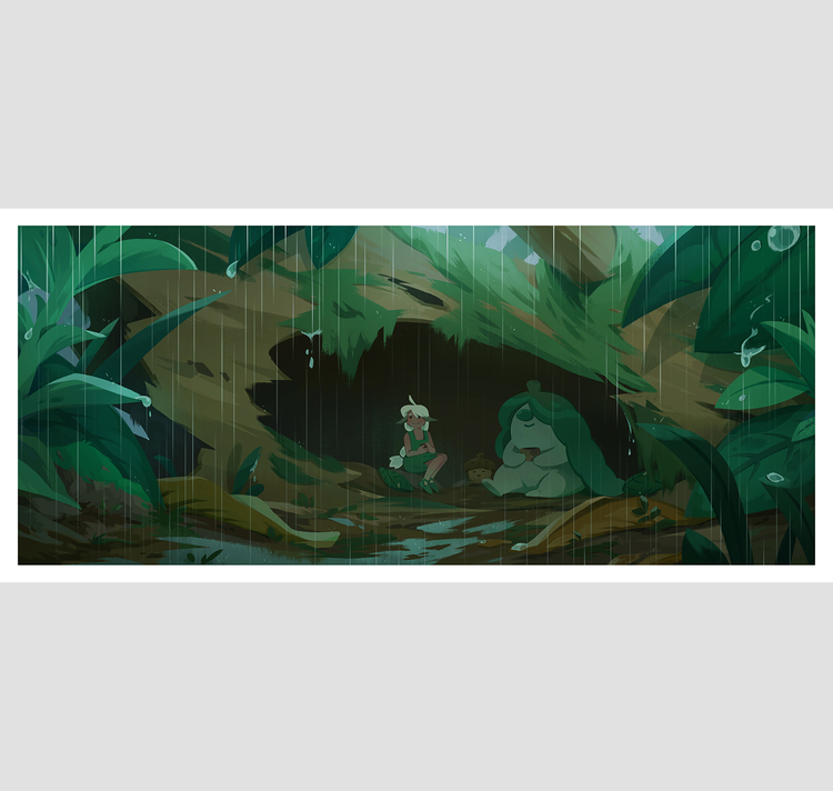 Pim Poli - Affiche « Tiny World Rain »