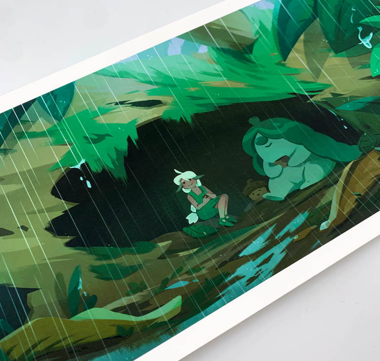 Pim Poli - Affiche « Tiny World Rain »