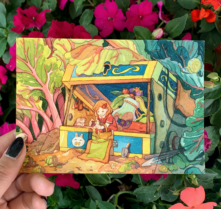 Pim Poli - Biglietto "Giardino di rabarbaro"