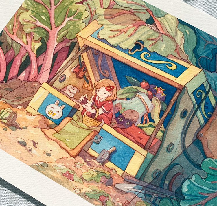 Pim Poli - Poster "Giardino di rabarbaro"